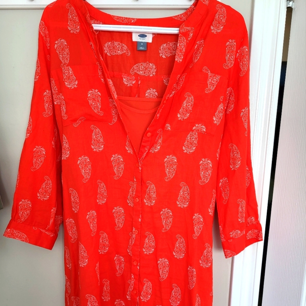 Women's medium Old Navy dress with tie